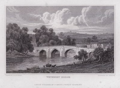 Wetherby Bridge (gravering) av Henry (after) Gastineau