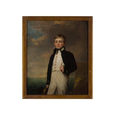 The Rolland Brothers: Robert in Naval Uniform (olje på lerret) av Henry (circle of) Raeburn