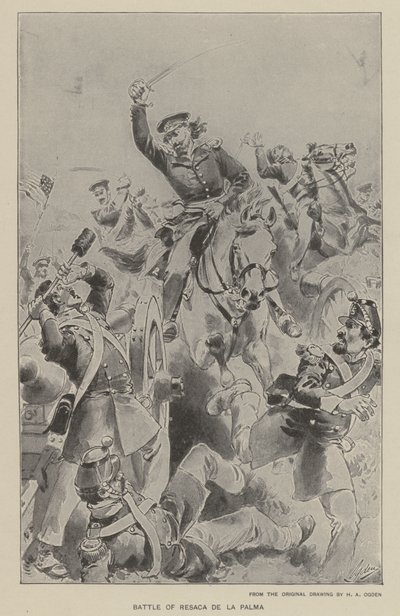 Slaget ved Palm Hangover (litho) av Henry Alexander (after) Ogden