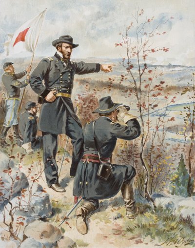 General Sherman ved Kenesaw Mountain under slaget ved Allatoona-passet, 4. oktober av Henry Alexander (after) Ogden