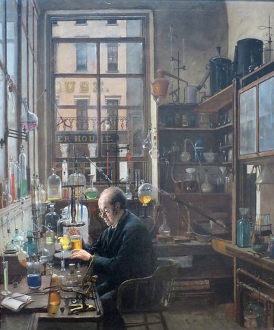I laboratoriet av Henry Alexander, ca. 1885–87 av Henry Alexander