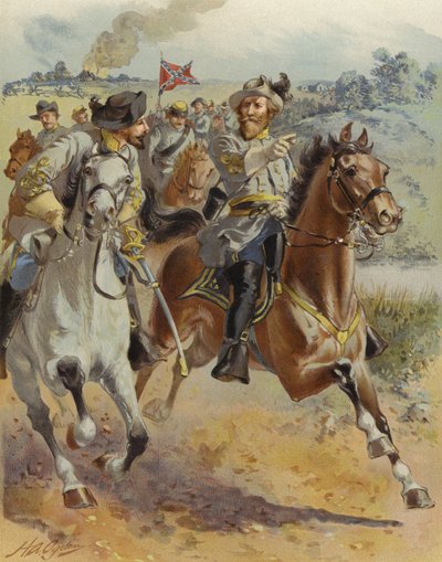 General J E B Stuarts tur rundt McClellan, juni 1862 av Henry Alexander Ogden
