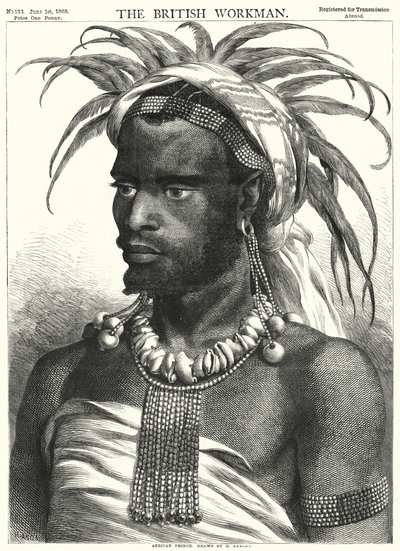 Afrikansk prins (gravering) av Henry Anelay