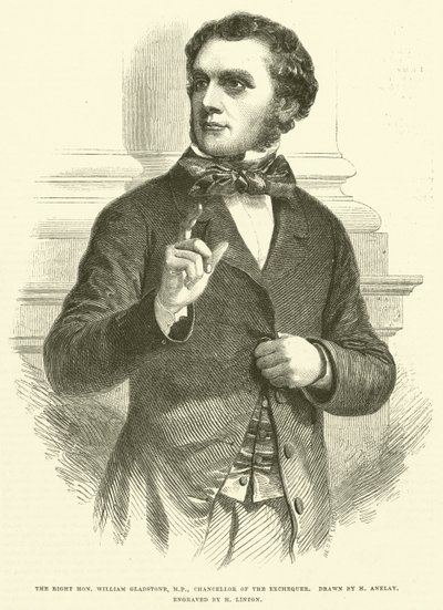 Høyre ærede William Gladstone, MP, finansminister av Henry Anelay