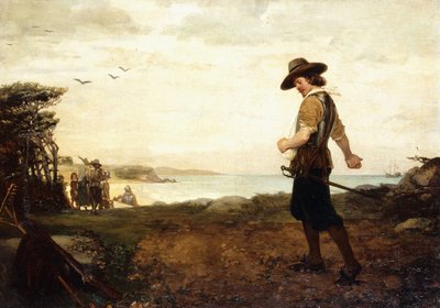 Begravelsen av Rose Standish, 1870 av Henry Bacon
