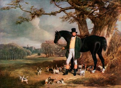 Mr Maynard og Hennes Majestys Beagles, 1930. av Henry Barraud