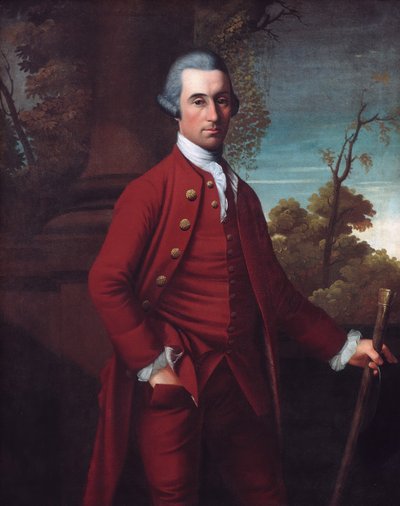 Portrett av en gentleman, ca. 1770-72. av Henry Benbridge