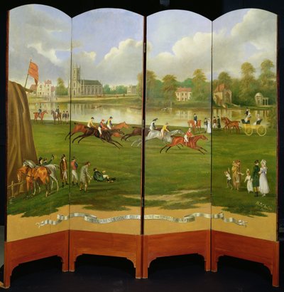 Starten på løpet for Clarence Gold Cup på Hampton, onsdag 21. juni 1815 av Henry Bernard Chalon