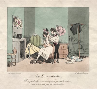 Administrativ skikk: Supernumerær. av Henry Bonaventure Monnier