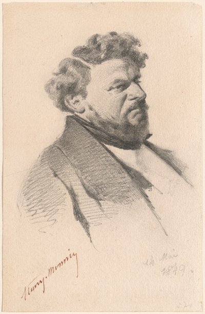Portrett av en mann av Henry Bonaventure Monnier