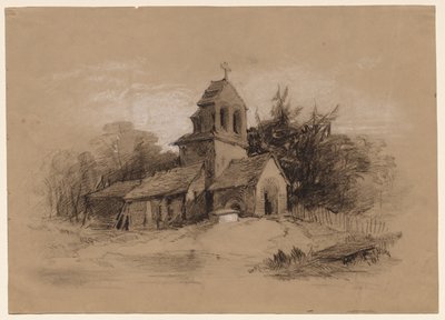 Kirke i et landskap av Henry Bright