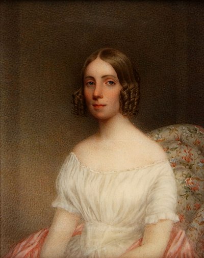 Portrett av en dame, ca. 1850. av Henry Brintnell Bounethea