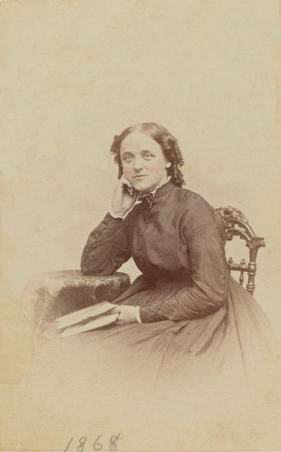 Carte-de-visite-portrett av Sally Cadwallader Ely, 1862-1869. av Henry C. Phillips