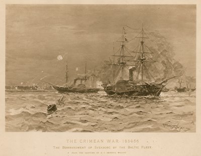 Bombardement av Sveaborg av den britiske baltiske flåten, Krim-krigen av Henry Charles Seppings Wright