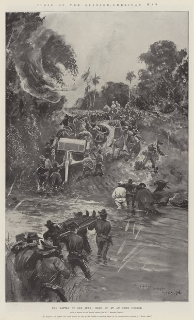 Slutten av den spansk-amerikanske krigen, slaget ved San Juan, holdt opp ved et stygt hjørne av Henry Charles Seppings Wright