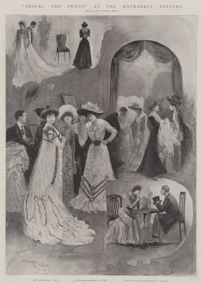 Fracks and Frills, på Haymarket Theatre av Henry Charles Seppings Wright
