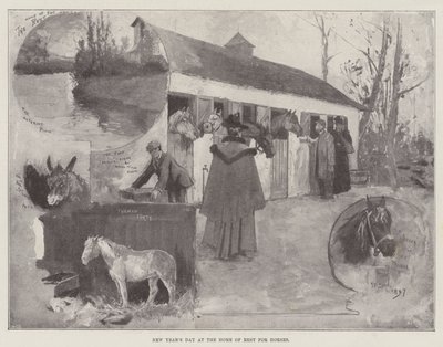 Nyttårsdag på Hjemmet for hvile for hester av Henry Charles Seppings Wright