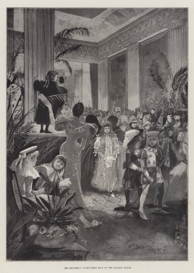 Barnas Fancy-Dress Ball på Mansion House av Henry Charles Seppings Wright