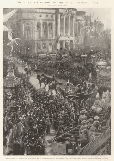 Byens anerkjennelse av Royal Colonial Tour av Henry Charles Seppings Wright