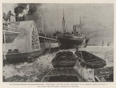 Kollisjonen mellom Pleasure-Steamer Koh-i-Noor og Collier Huguenot i St Clement
