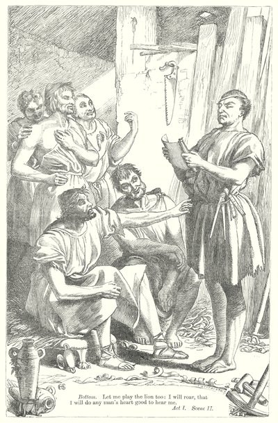 En midtsommernattsdrøm (gravering) av Henry Courtney (after) Selous