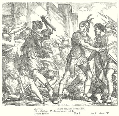 Coriolanus (gravering) av Henry Courtney (after) Selous