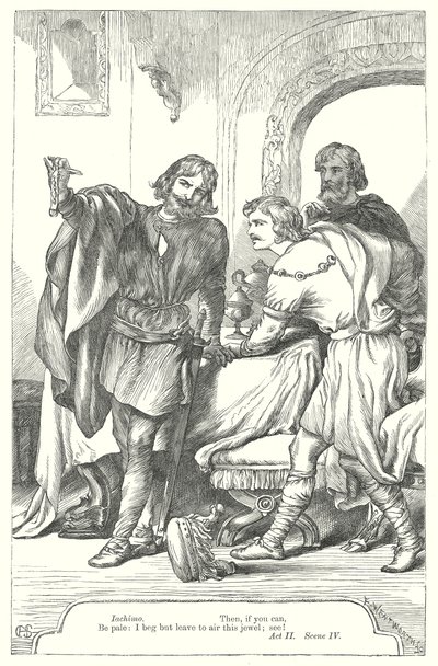 Cymbeline (gravering) av Henry Courtney (after) Selous