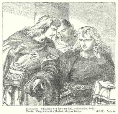 Hamlet (gravering) av Henry Courtney (after) Selous