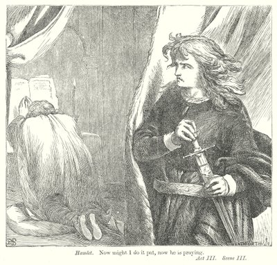 Hamlet (gravering) av Henry Courtney (after) Selous