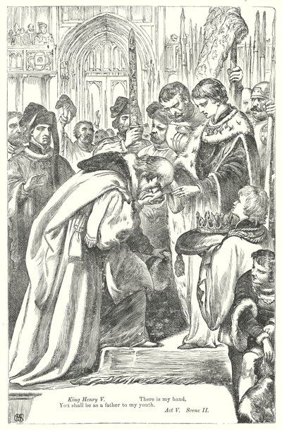 Kong Henrik IV del II (gravering) av Henry Courtney (after) Selous