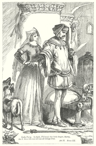 Kong Henrik IV del I (gravering) av Henry Courtney (after) Selous
