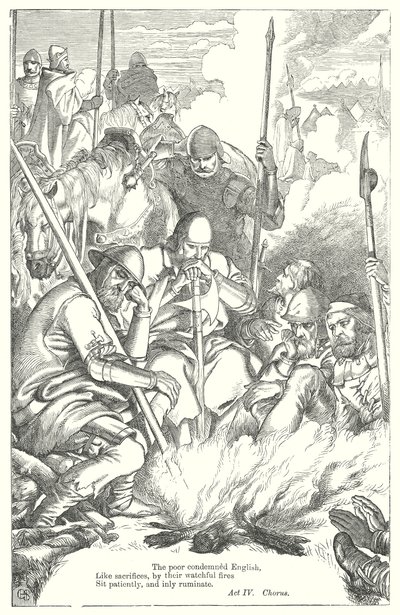 Kong Henrik V (gravering) av Henry Courtney (after) Selous
