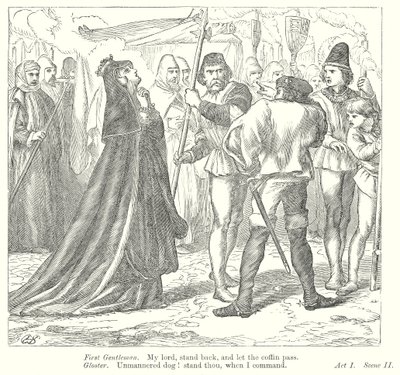 Kong Richard III (gravering) av Henry Courtney (after) Selous