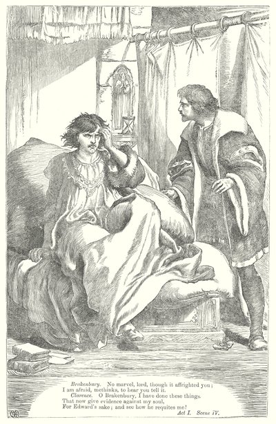 Kong Richard III (gravering) av Henry Courtney (after) Selous