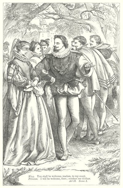 Kjærlighetens arbeid er tapt (gravering) av Henry Courtney (after) Selous