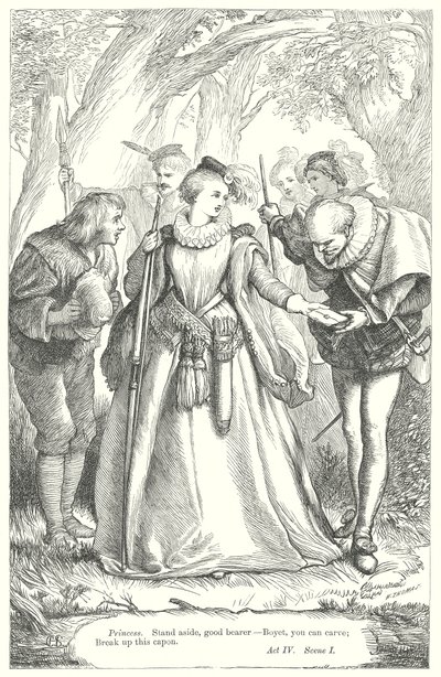 Kjærlighetens arbeid er tapt (gravering) av Henry Courtney (after) Selous
