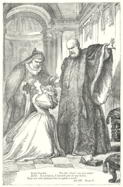 Romeo og Julie (gravering) av Henry Courtney (after) Selous
