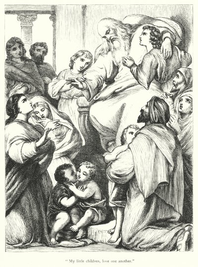 Apostelen Johannes (gravering) av Henry Courtney (after) Selous