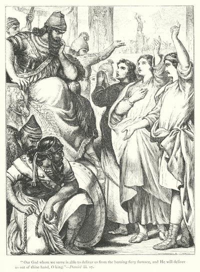 The Fiery Furnace (gravering) av Henry Courtney (after) Selous