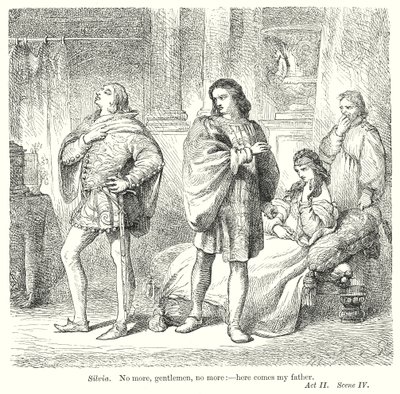 De to herrene fra Verona (gravering) av Henry Courtney (after) Selous