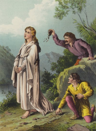 Fordommer, dårlig vilje og gudfryktig mann (chromolitho) av Henry Courtney Selous