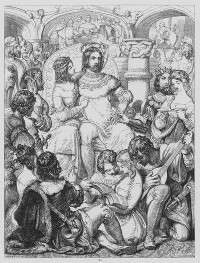 John Milton, L? Allegro av Henry Courtney after Selous