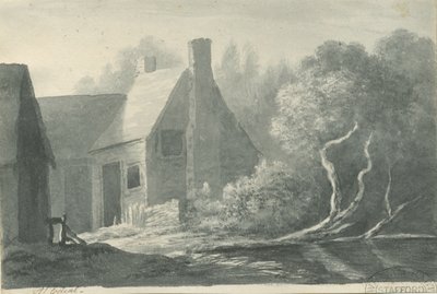 Lichfield - Edial: sepia vask tegning, nd [1788-1855] (tegning) av Henry Curzon Allport