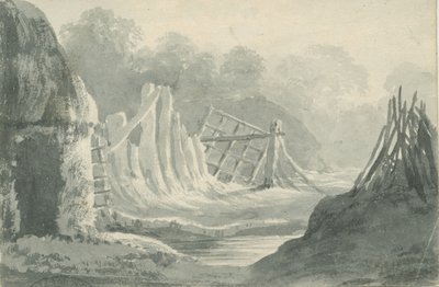 Lichfield - Edial: sepia vask tegning, nd [1788-1855] (tegning) av Henry Curzon Allport