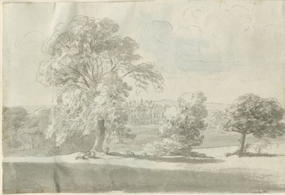 Shenstone - Little Aston Hall: penn og vask tegning, nd [1788-1855] (tegning) av Henry Curzon Allport