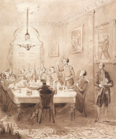 The Life of a Nobleman: Scene the Seventh - The Mess Room av Henry Dawe