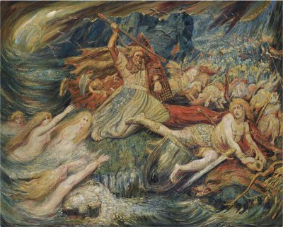 Siegfrieds død, 1899 av Henry De Groux