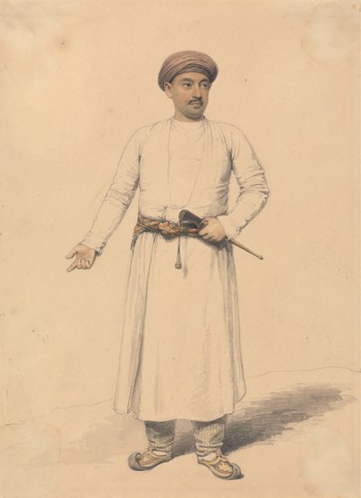 Portrett av en indisk prins av Henry Edridge