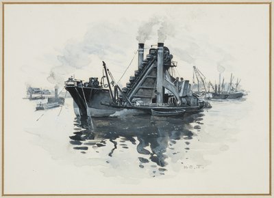 En mudder i Salford Docks av Henry Edward Tidmarsh