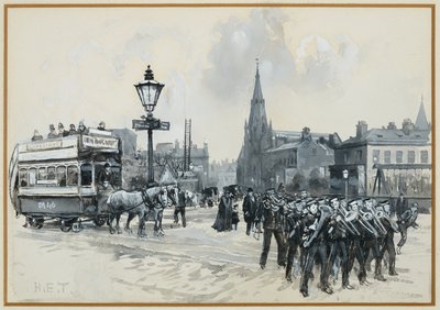 Ardwick Green og Methodist Free Church av Henry Edward Tidmarsh